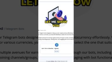 Telegram Bot: EARN MONEY EASILY!!!!?????